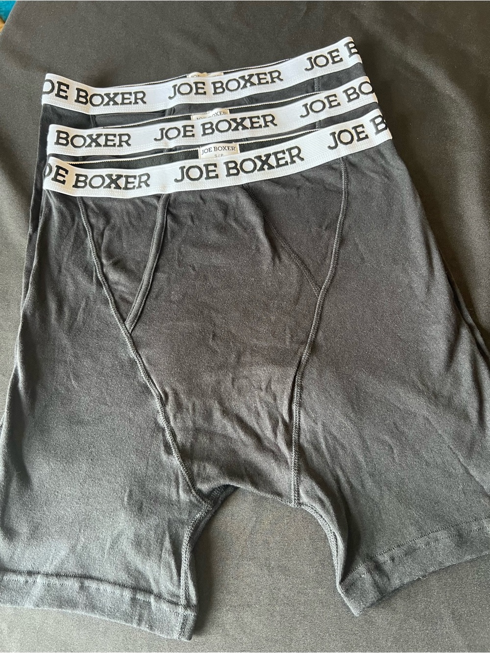 Joe Boxer Black Boxer Briefs with White Branded Waistband NEW Size Small